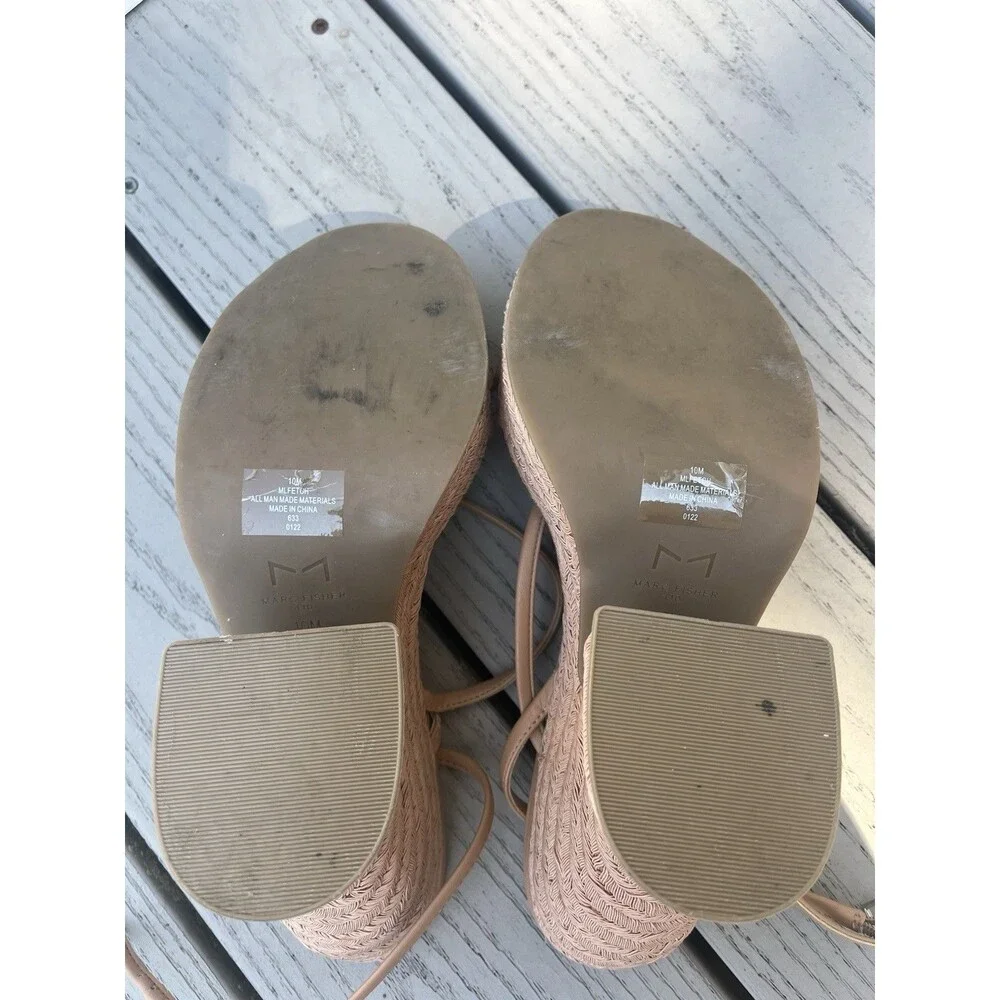 Marc Fisher Chunky Heel Strappy Sandals Women’s Size 10